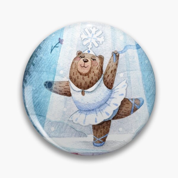 Item preview, Watercolor Bear Ballerina Performing on Stage designed and sold by White Rabbit Design .