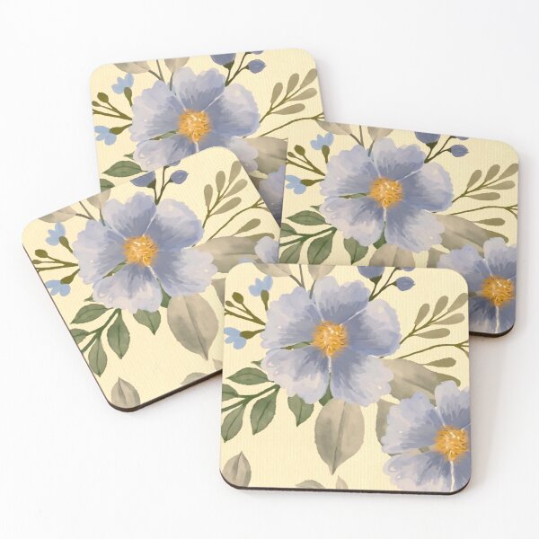 Item preview, Blue Blossom Vintage Watercolor Pattern designed and sold by Vintage-Lady65.
