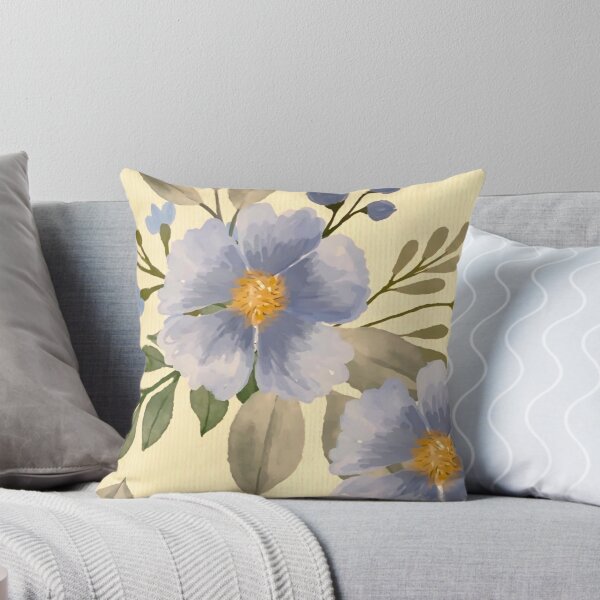Item preview, Blue Blossom Vintage Watercolor Pattern designed and sold by Vintage-Lady65.