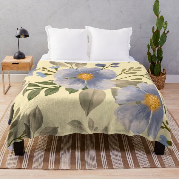 Item preview, Blue Blossom Vintage Watercolor Pattern designed and sold by Vintage-Lady65.