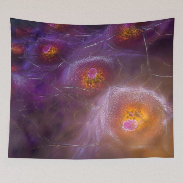 Item preview, Glowing Cellular Network Abstract Art designed and sold by ThaCriações.