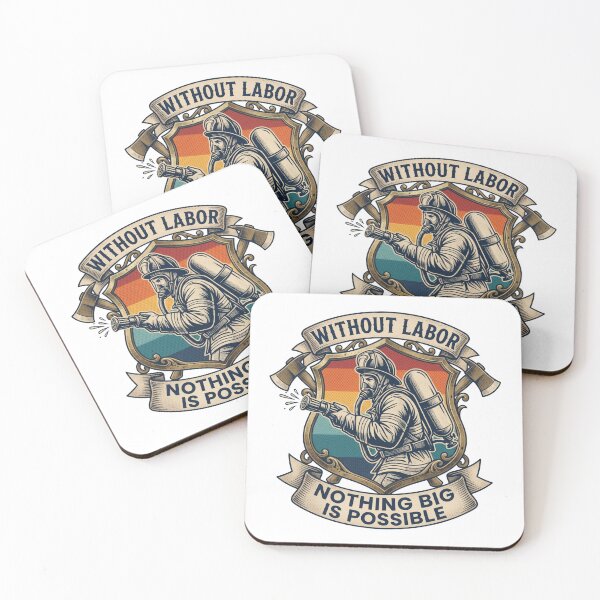 Item preview, Without Labor Nothing Is Possible Shirt - Motivational Firefighter Tee designed and sold by relso.
