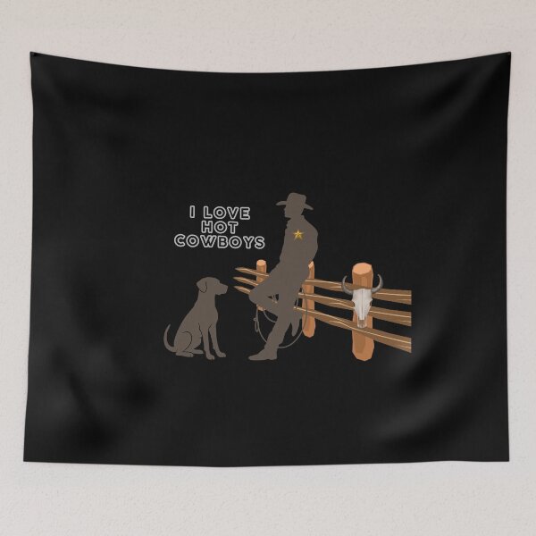 Item preview, I Love Hot Cowboys Western Graphic designed and sold by LiotasowaFlow.