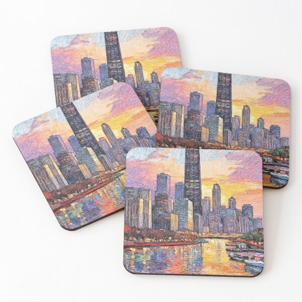 Item preview, Sunrise over Chicago designed and sold by sid1802.