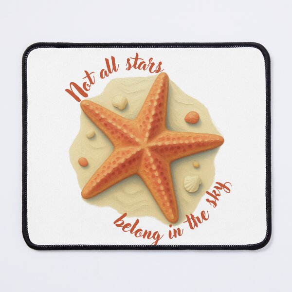 Item preview, Not All Stars Belong in the Sky - Painterly Starfish Beach Art designed and sold by DonnaRaine.