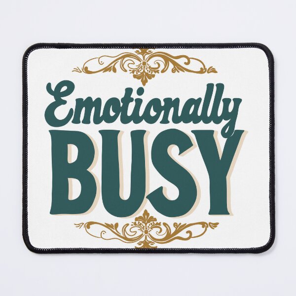Item preview, Emotionally Busy Typography Design designed and sold by DinaArtStudio.