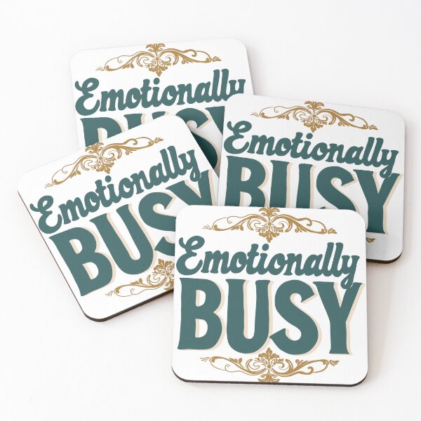 Item preview, Emotionally Busy Typography Design designed and sold by DinaArtStudio.