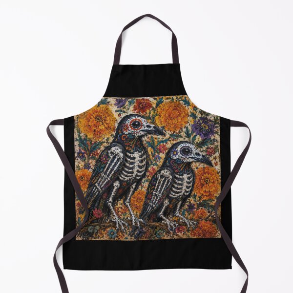 Item preview, Sugar Skull Ravens - Dia de los Muertos Folk Art designed and sold by newnomads-art.