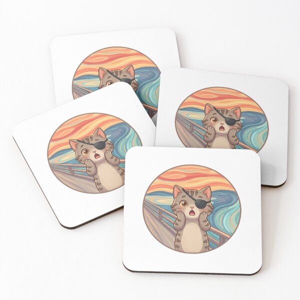 Item preview, Cat in the Scream – Art Parody designed and sold by 1smillaundfiete.