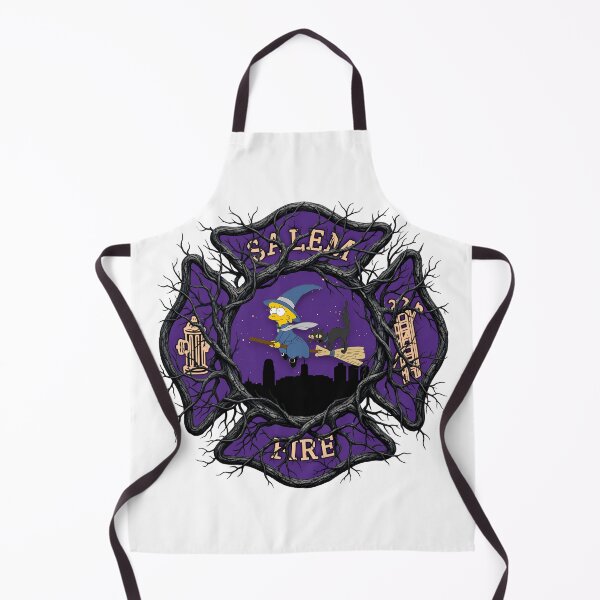 Item preview, Spooky Branches Salem Fire Department (MA) x The Simpsons Lisa Simpson Witch designed and sold by Bee Bum Designs.