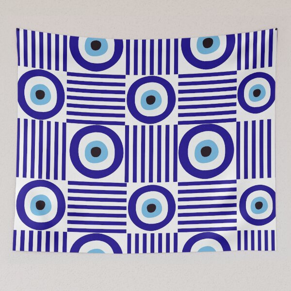 Item preview, Blue Evil Eye Geometric Pattern designed and sold by Elite_Junkies.