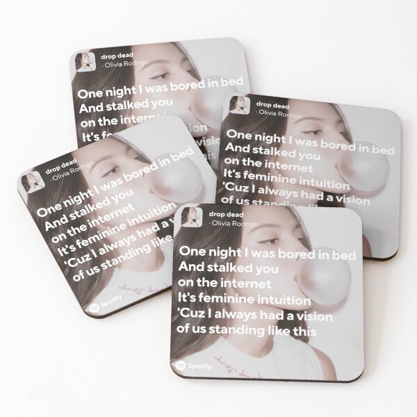 Item preview, Drop Dead song - Olivia Rodrigo designed and sold by Milkshake33.
