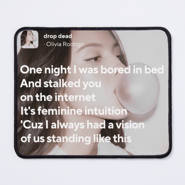 Item preview, Drop Dead song - Olivia Rodrigo designed and sold by Milkshake33.