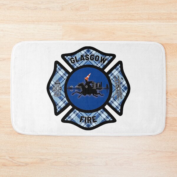 Item preview, GLASGOW FIRE - Tartan Army Boston Fire Department Paul Revere Traffic Cone designed and sold by Bee Bum Designs.