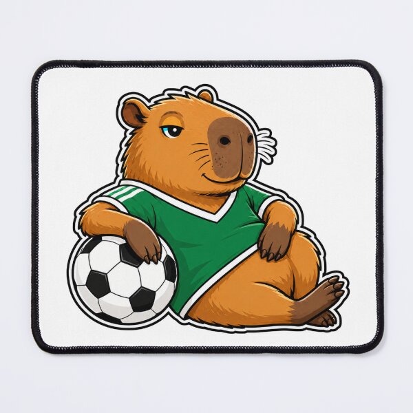 Item preview, Funny Capybara Soccer Fan Cute Animal Sports Lover designed and sold by WeirdlyMild.