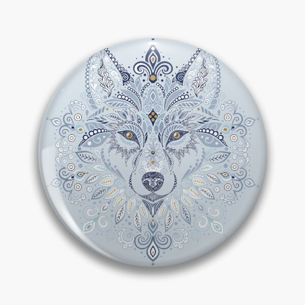 Item preview, Elegant White Wolf Mandala Portrait designed and sold by Paolo-Bandal.