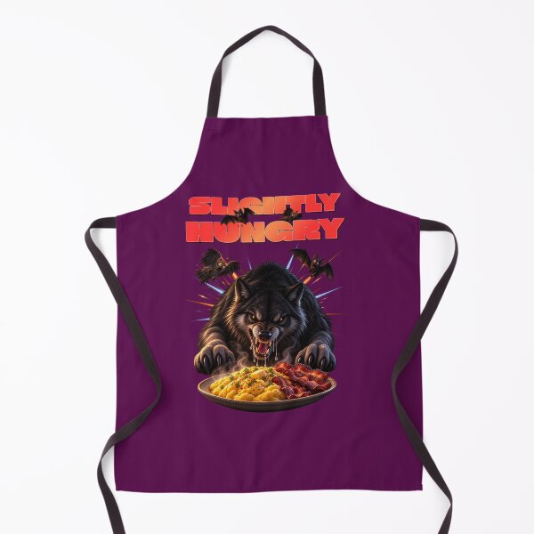 Item preview, Slightly Hungry - Funny Hungry Wolf Breakfast designed and sold by Marthers.