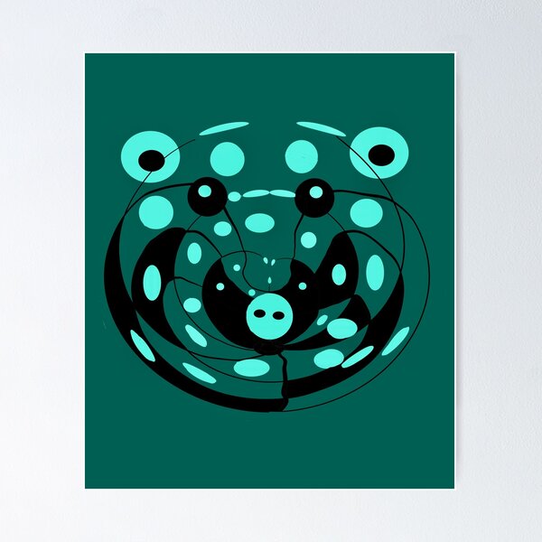 Item preview, Abstract Geometric Design in Teal designed and sold by Elaine M Hayward .