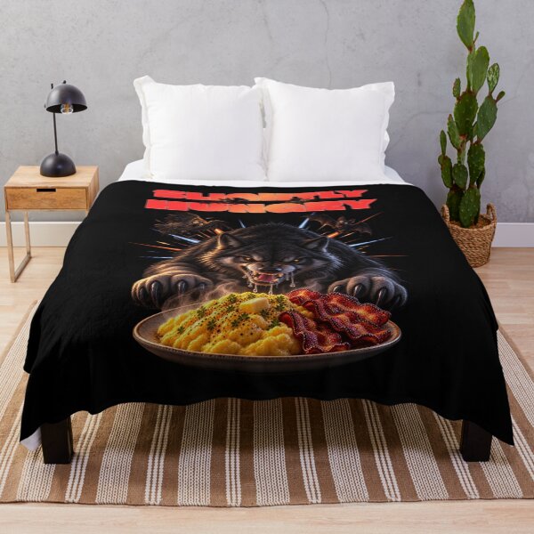Item preview, Slightly Hungry - Funny Hungry Wolf Breakfast designed and sold by Marthers.