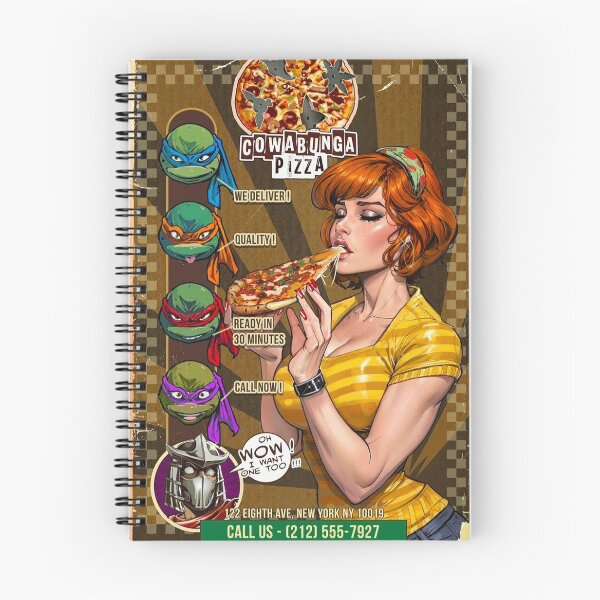 Item preview, Cowabunga Pizza (TMNT) designed and sold by PinUpPavilion.