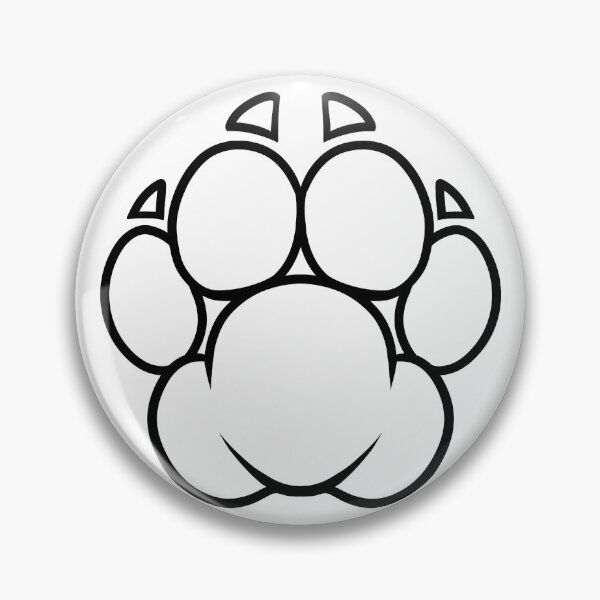 Item preview, White Furry Pride Paw designed and sold by Chonkaz.