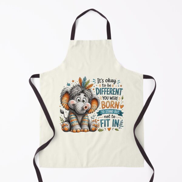 Item preview, Born To Stand Out Elephant - Cute Sarcastic Ironic Meme Art designed and sold by FrescoDesign.