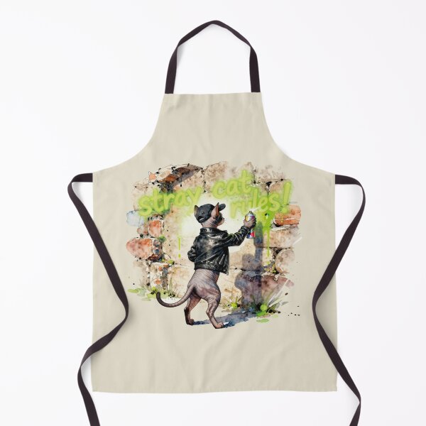 Item preview, Watercolor Sphynx Cat Graffiti Street Art Rules designed and sold by WildArtIT.