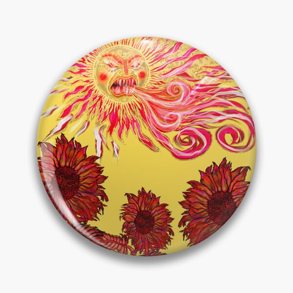 Item preview, Blazing Sun and Scarlet Sunflowers designed and sold by Maruly.