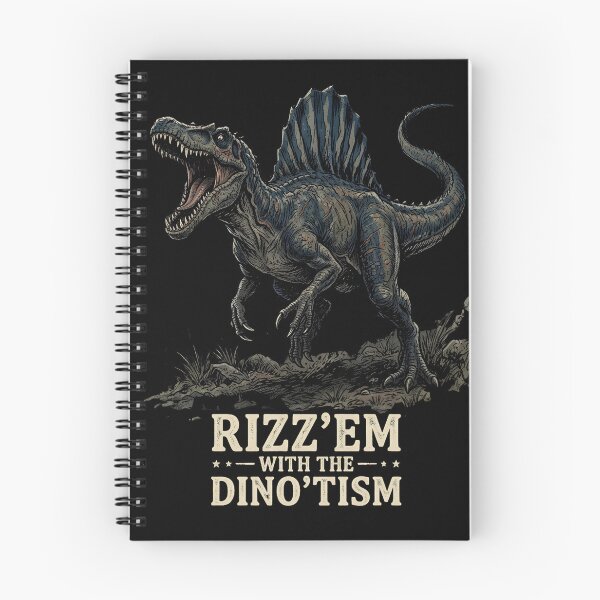 Item preview, Rizz'em With The Dino'tism Dinosaur Meme Neurodiversity Pun designed and sold by w66aboo.