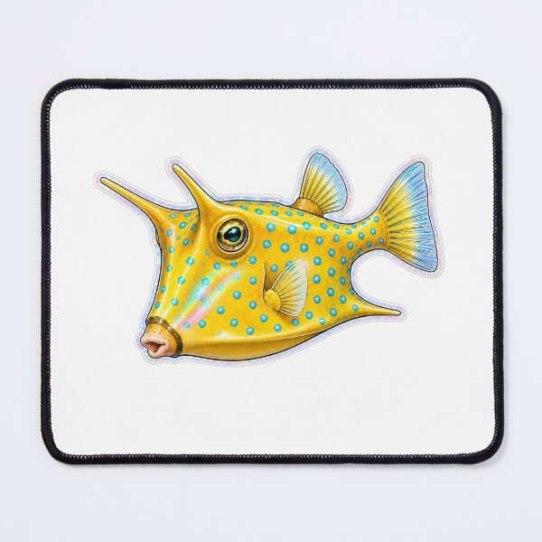 Item preview, Longhorn Cowfish Holographic Tropical Reef Fish designed and sold by KenworksDigital.