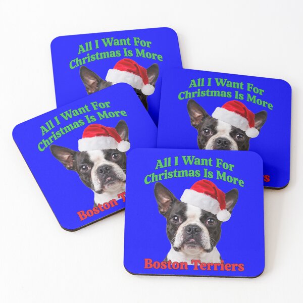 Item preview, All I Want For Christmas Is More Boston Terriers Art Design designed and sold by fantasticdesign.