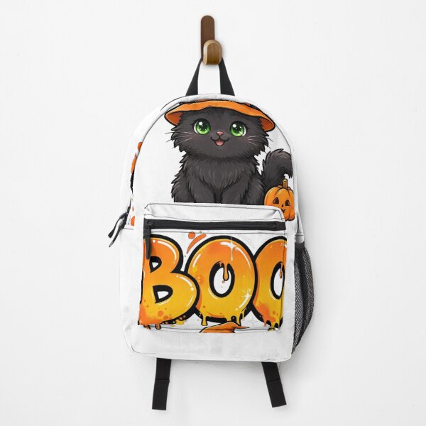 Item preview, Halloween Graffiti Black Cat BOO Pumpkin designed and sold by Surviving Monday Club.