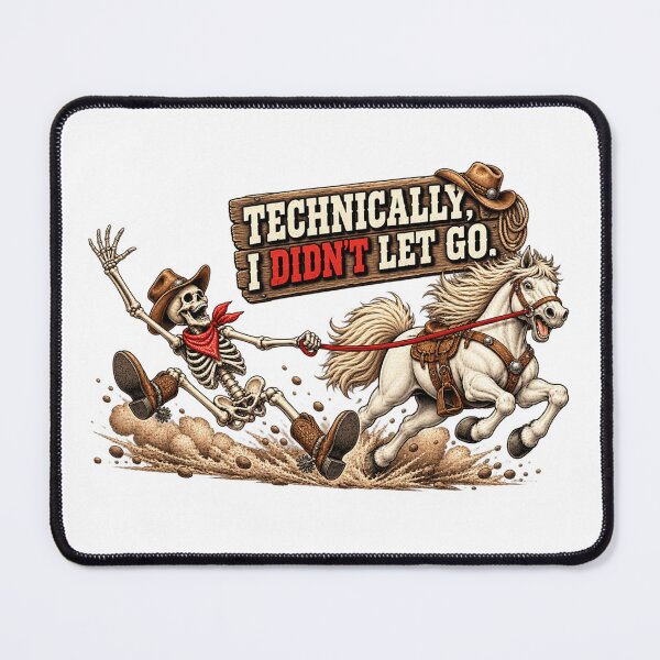 Item preview, Technically I Didn’t Let Go Funny Skeleton Horse Riding Humor Sarcastic Equestrian Joke designed and sold by 76Valeria.