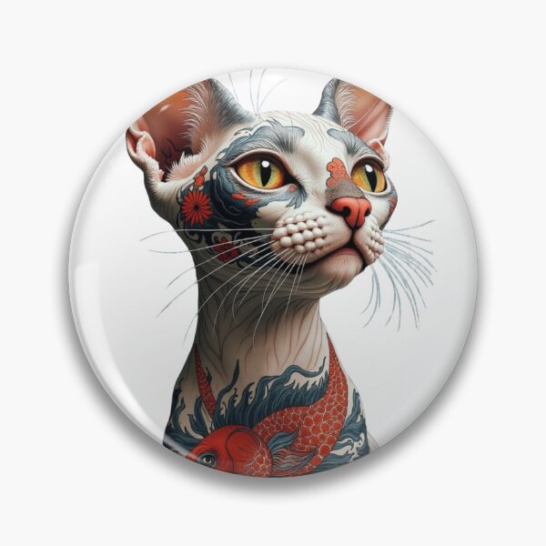 Item preview, Koi Ink Sphynx – Japanese Tattoo Cat designed and sold by EleganceStudio.