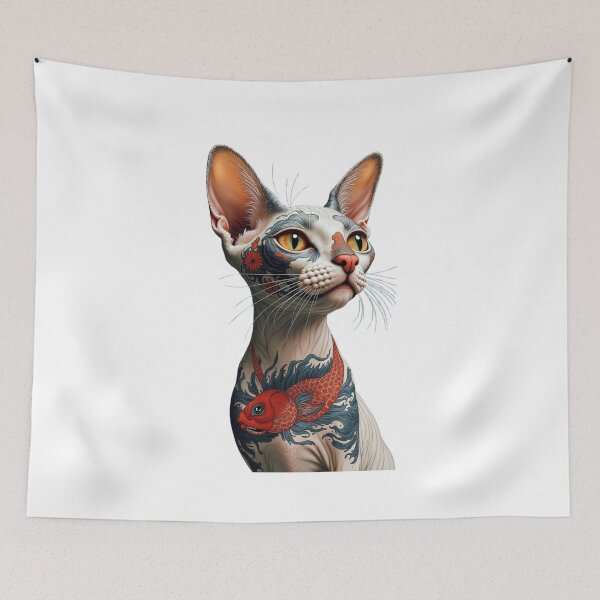 Item preview, Koi Ink Sphynx – Japanese Tattoo Cat designed and sold by EleganceStudio.