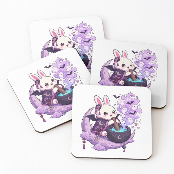 Item preview, Pastel Goth Witchy Bunny Cauldron Moon Magic designed and sold by chattsuede.