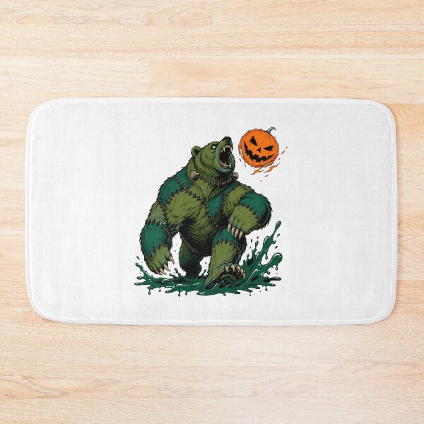 Item preview, Frankenstein Monster Grizzly Bear Spooky Halloween Horror designed and sold by chattsuede.