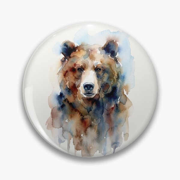 Item preview, Bear Watercolor, Frontal Gaze designed and sold by caracatita75.