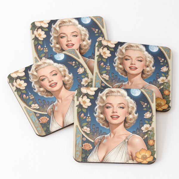 Item preview, Art Nouveau Marilyn Monroe Vintage Hollywood Icon designed and sold by BorgSpareParts.