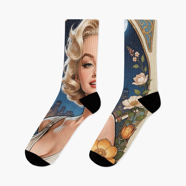 Item preview, Art Nouveau Marilyn Monroe Vintage Hollywood Icon designed and sold by BorgSpareParts.