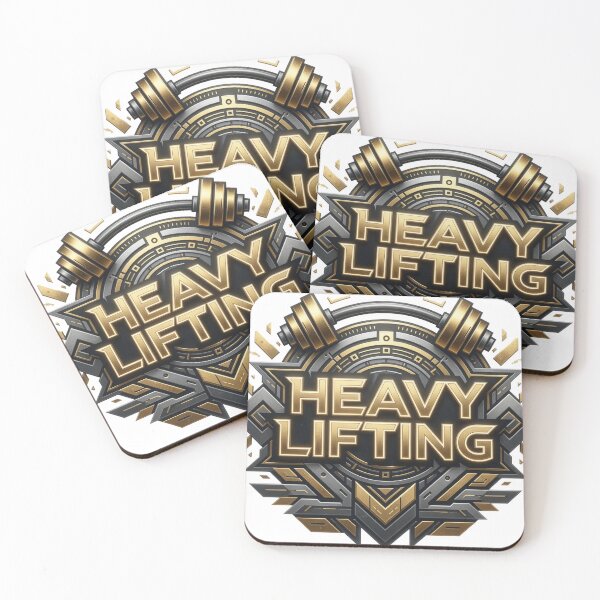 Item preview, Bold Orange HEAVY LIFTING designed and sold by dazzlemakers.