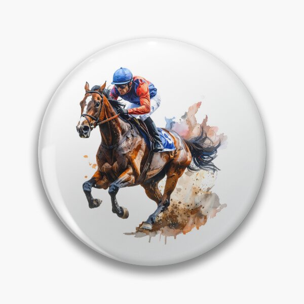 Item preview, Dynamic Thoroughbred Racehorse and Jockey designed and sold by BetweenForms.