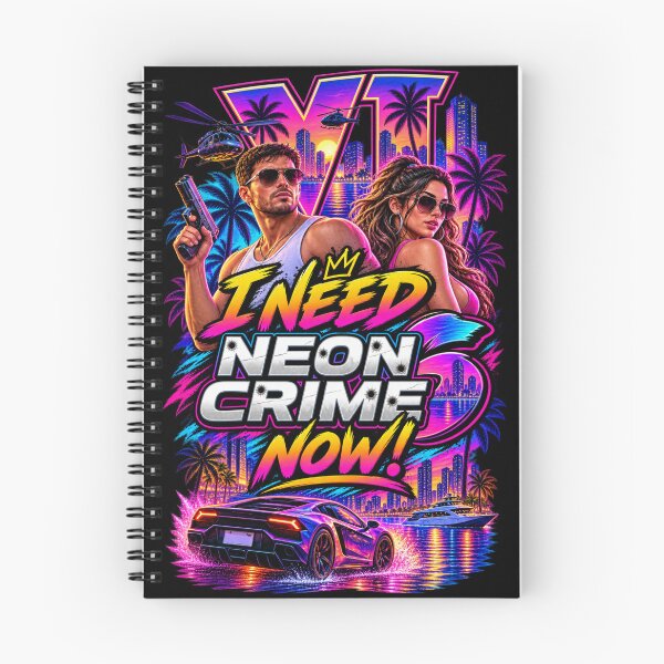 Item preview, Neon Crime Retro Gaming Poster - Synthwave Vice City Aesthetics Art designed and sold by SilverLook48.