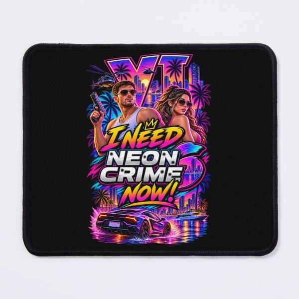 Item preview, Neon Crime Retro Gaming Poster - Synthwave Vice City Aesthetics Art designed and sold by SilverLook48.