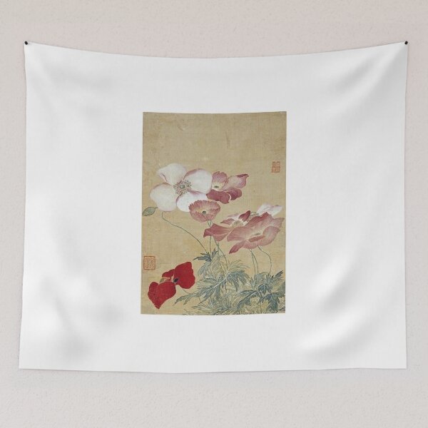 Item preview, Yun Shouping (恽寿平) - Poppies designed and sold by RBEnt.