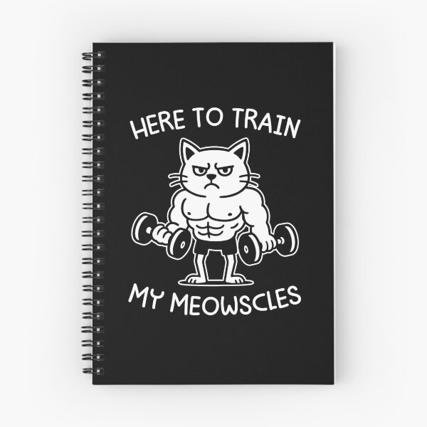 Item preview, Here To Train My Meowscles designed and sold by gunaone-design.