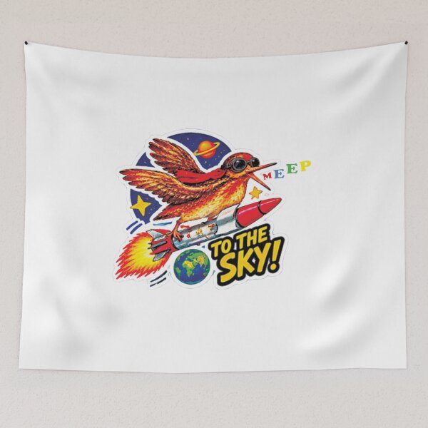 Item preview, Woodcock Bird Space Adventure – Funny Retro Rocket Bird  designed and sold by Thegoldenline.