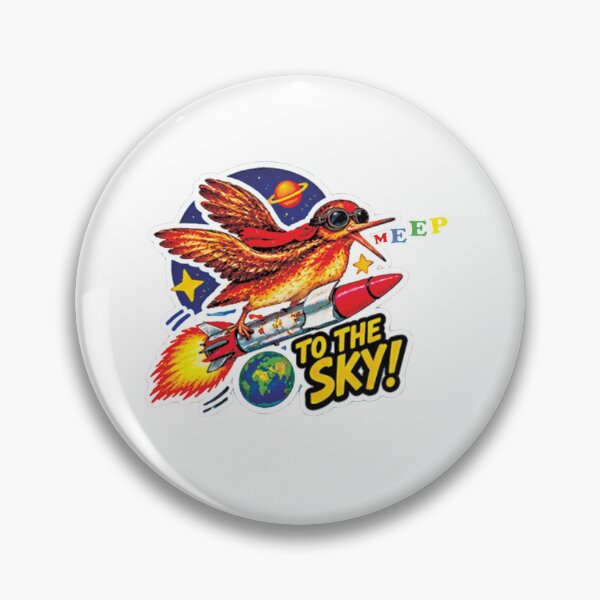 Item preview, Woodcock Bird Space Adventure – Funny Retro Rocket Bird  designed and sold by Thegoldenline.
