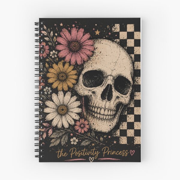 Item preview, Floral Skull Alternative Grunge Art designed and sold by The Positivity Princess.