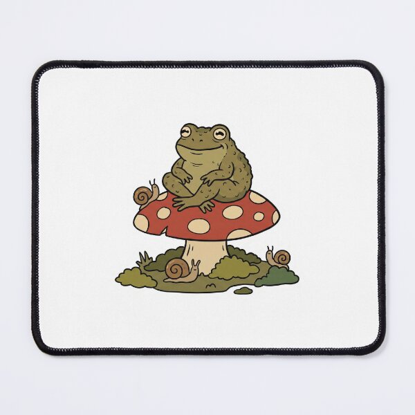Item preview, Cute Goblincore Toad on Mushroom Illustration designed and sold by urchoice002.